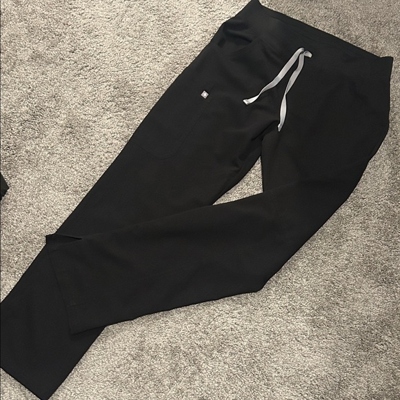 Figs Pants - Figs Black Straight Leg Pants